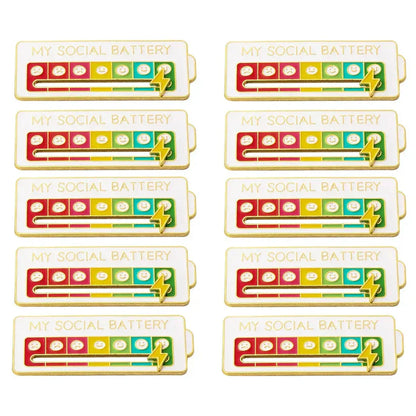 2025 Social Battery Status Brooch