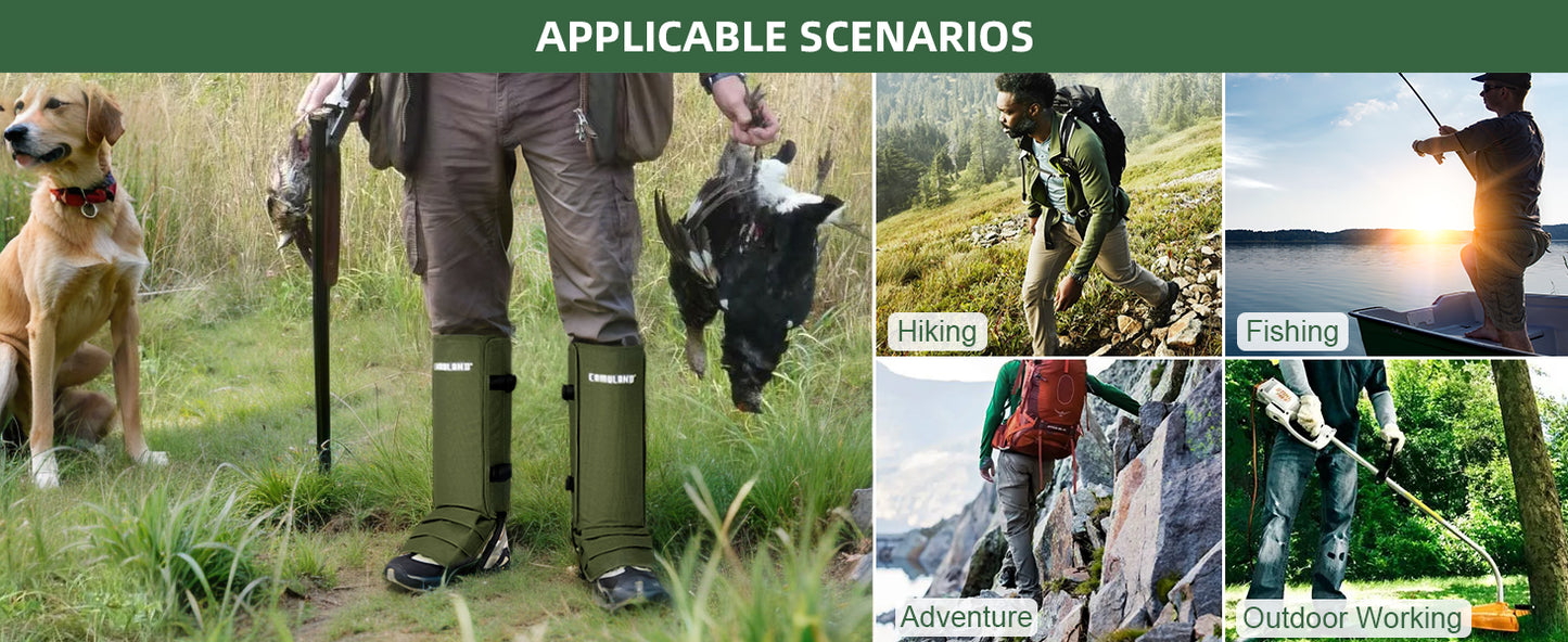 Heavy-Duty All Terrain Outdoor Protection Gaiters