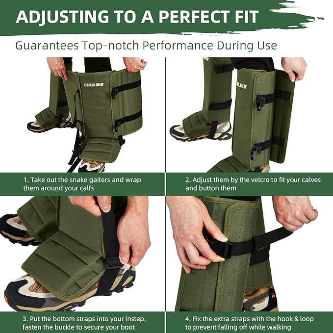 Heavy-Duty All Terrain Outdoor Protection Gaiters