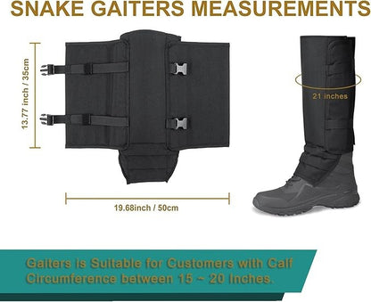 Heavy-Duty All Terrain Outdoor Protection Gaiters