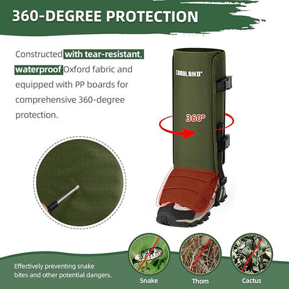 Heavy-Duty All Terrain Outdoor Protection Gaiters