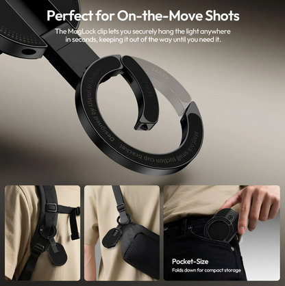 PowerMag – Dual Lock Magnetic Phone Mount with Vacuum Suction & 360° Rotation